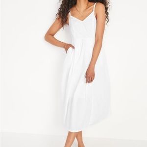 Cotton-Poplin Cami Maxi Swing Dress size S